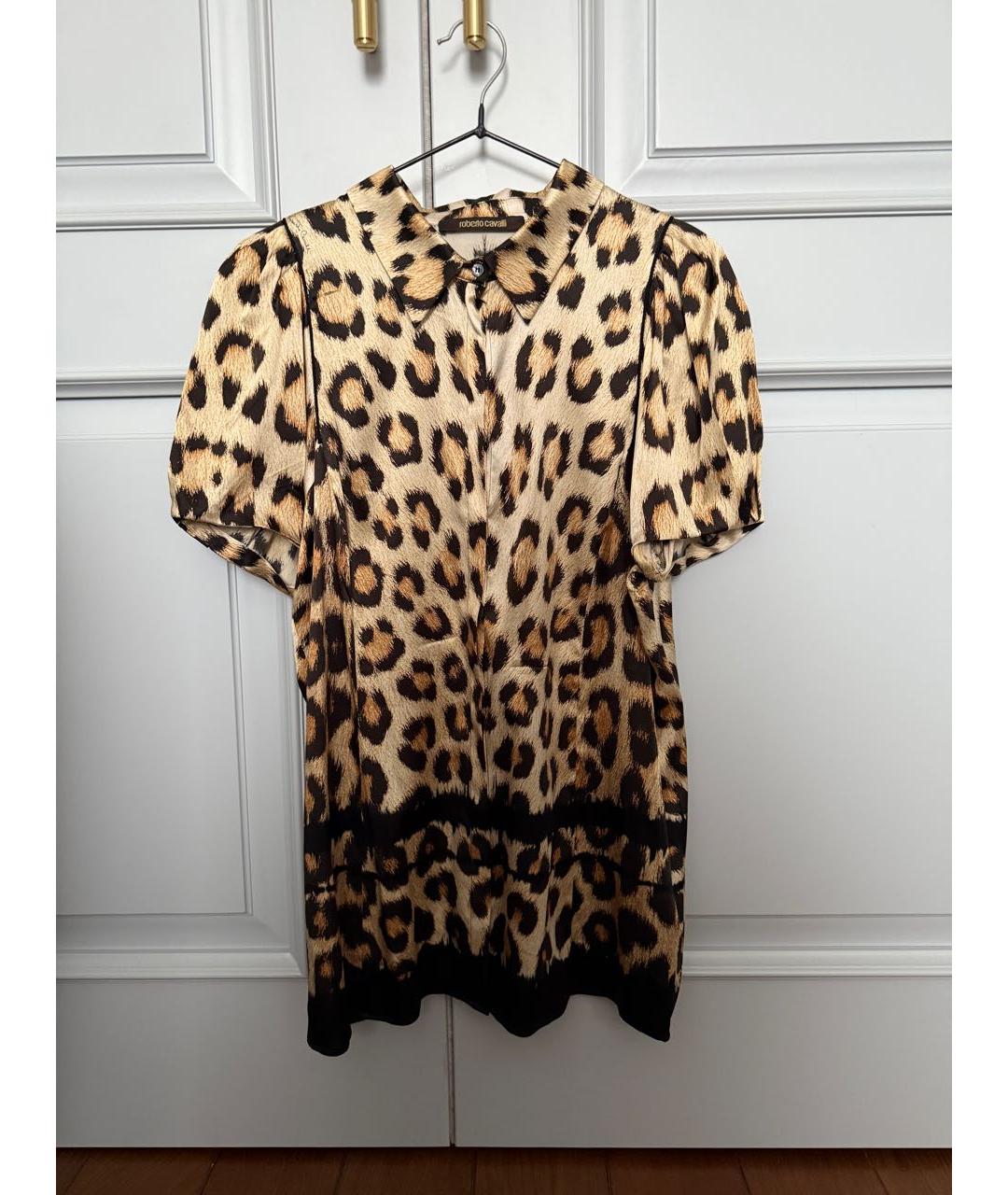 ROBERTO CAVALLI Мульти шелковая блузы, фото 8