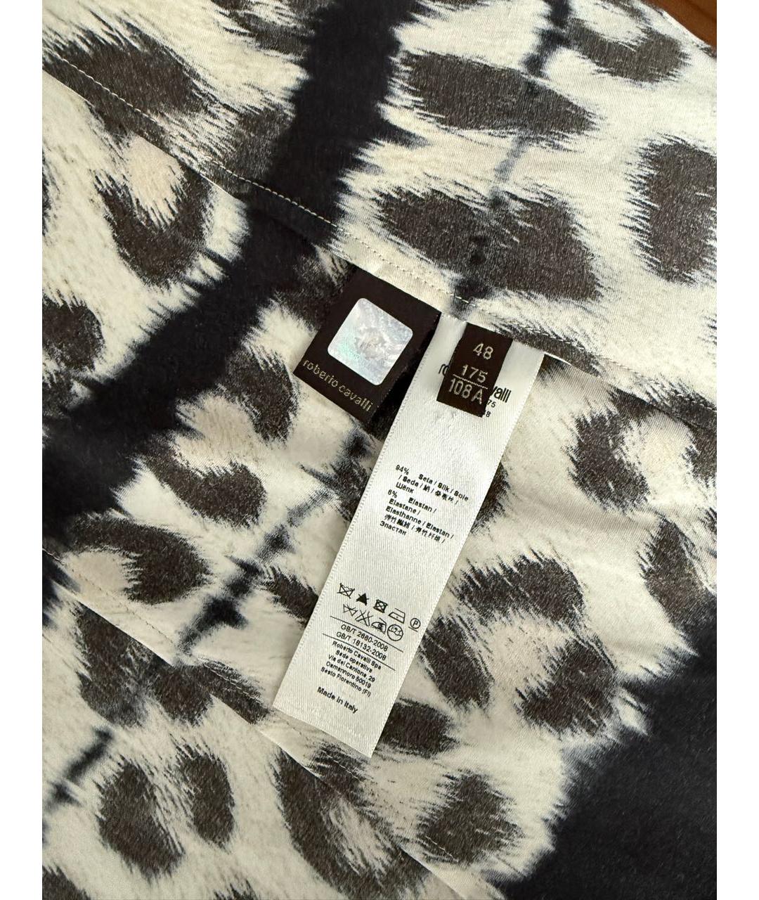 ROBERTO CAVALLI Мульти шелковая блузы, фото 7