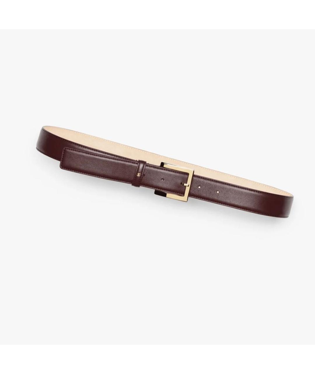 CHANEL Коричневый кожаный ремень, фото 5