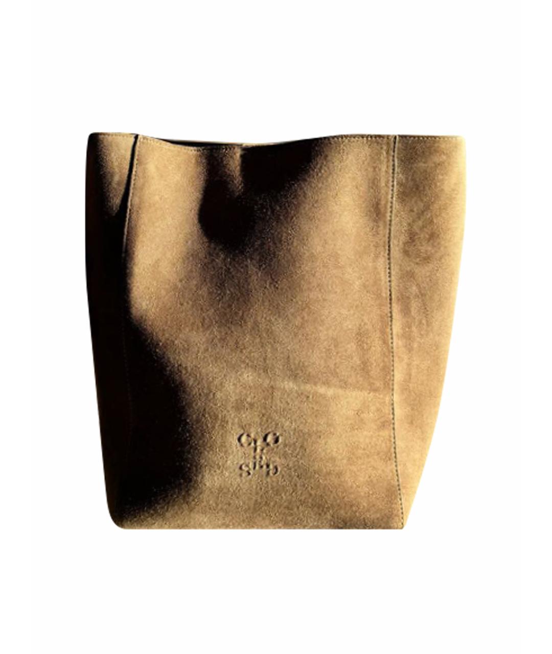 CLOSED Бежевая кожаная сумка тоут, фото 1