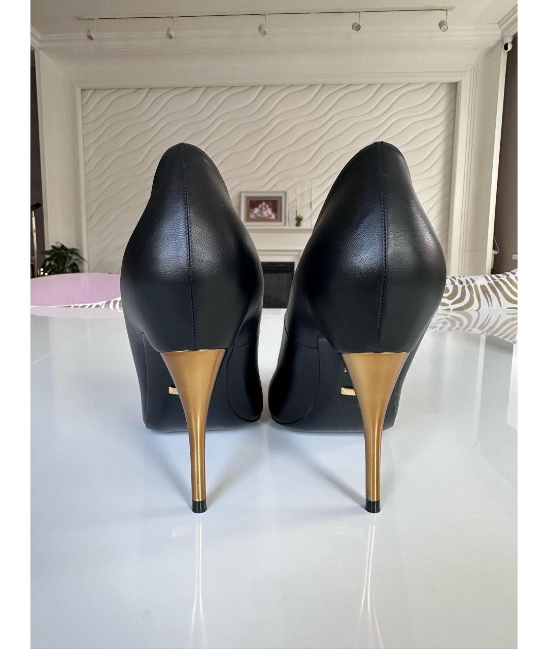 GUCCI Черные кожаные туфли, фото 4