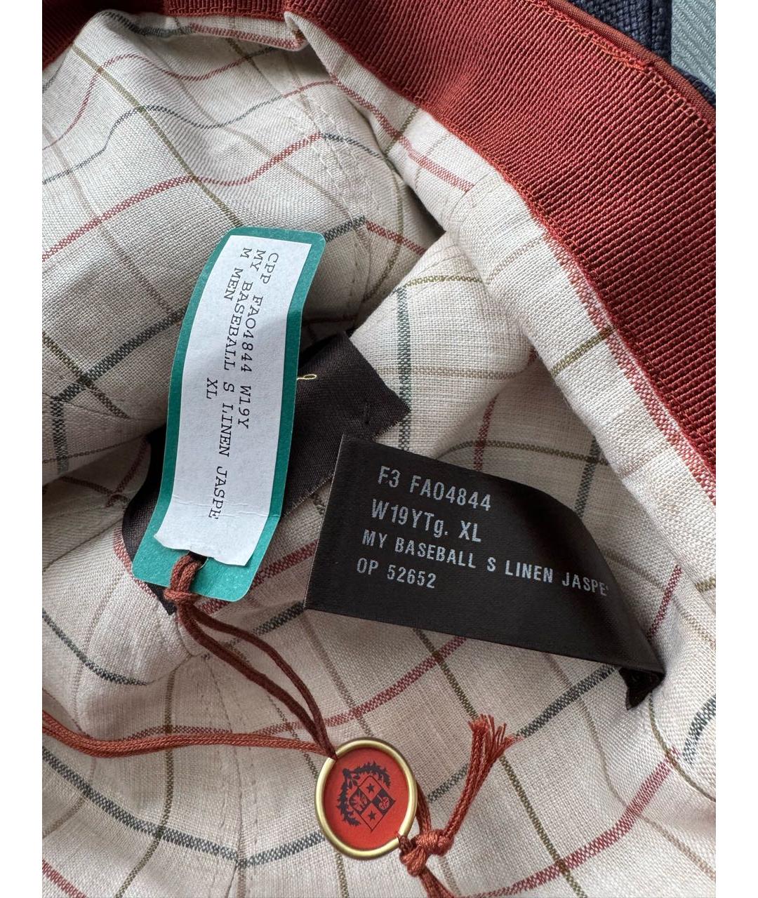 LORO PIANA Темно-синяя льняная кепка/бейсболка, фото 8