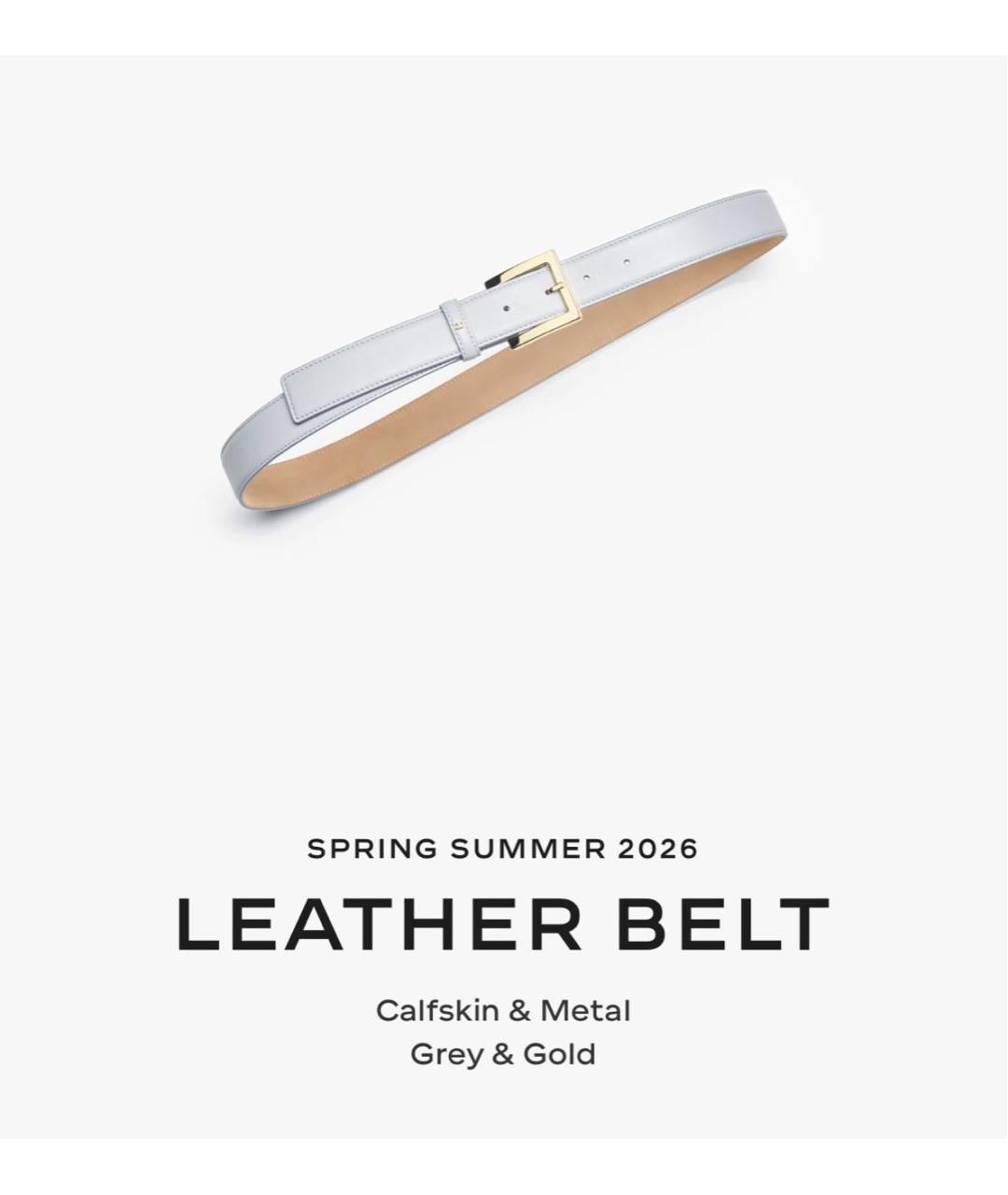 CHANEL Серый кожаный ремень, фото 3