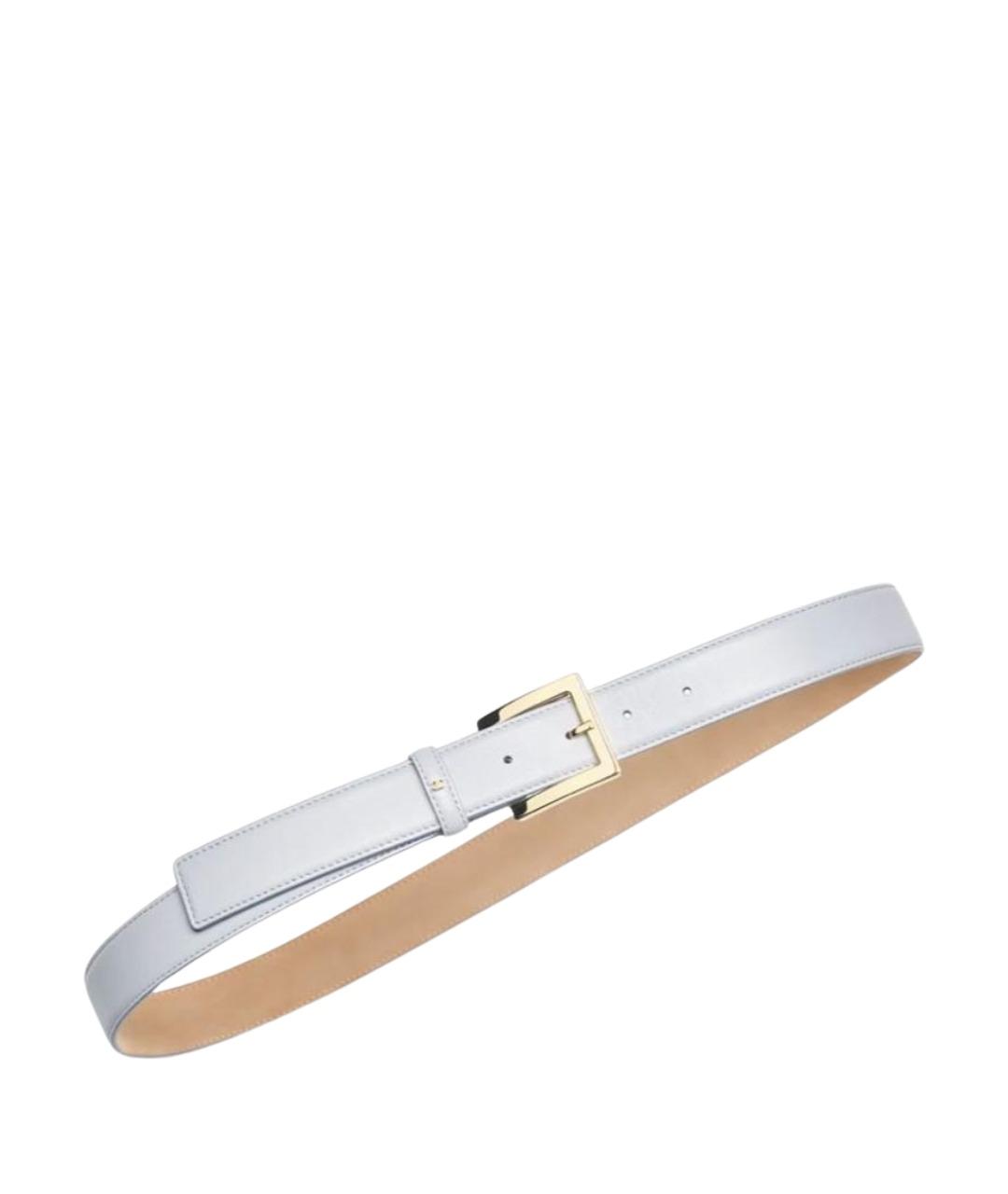 CHANEL Серый кожаный ремень, фото 1