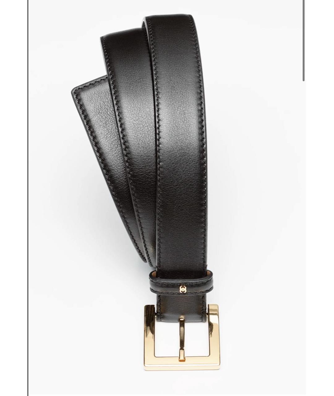 CHANEL Черный кожаный ремень, фото 2