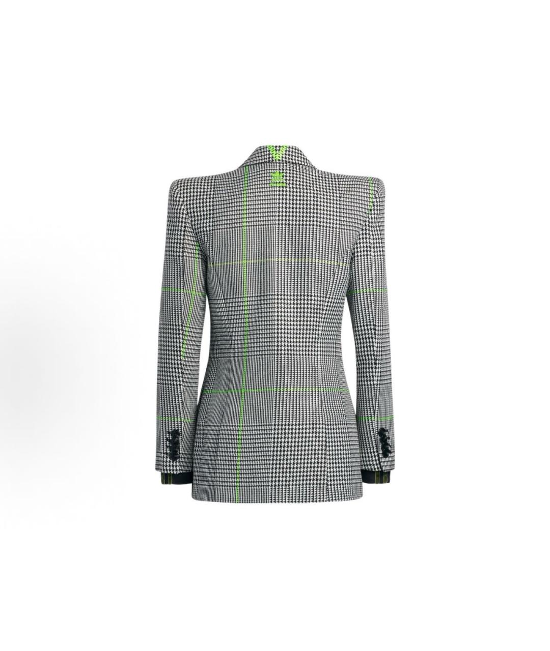 ADIDAS Серый хлопковый жакет/пиджак, фото 2