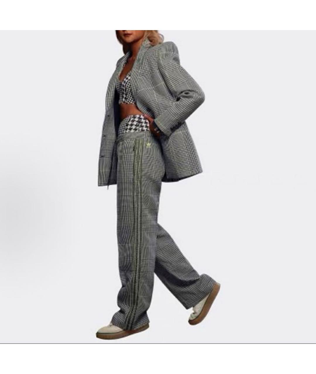 ADIDAS Серый хлопковый жакет/пиджак, фото 4