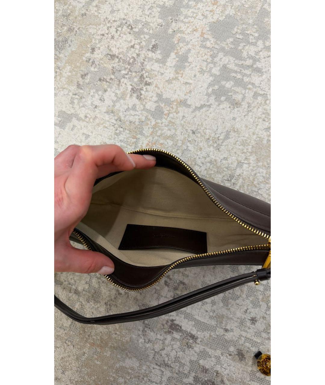 JACQUEMUS Коричневая сумка с короткими ручками, фото 3