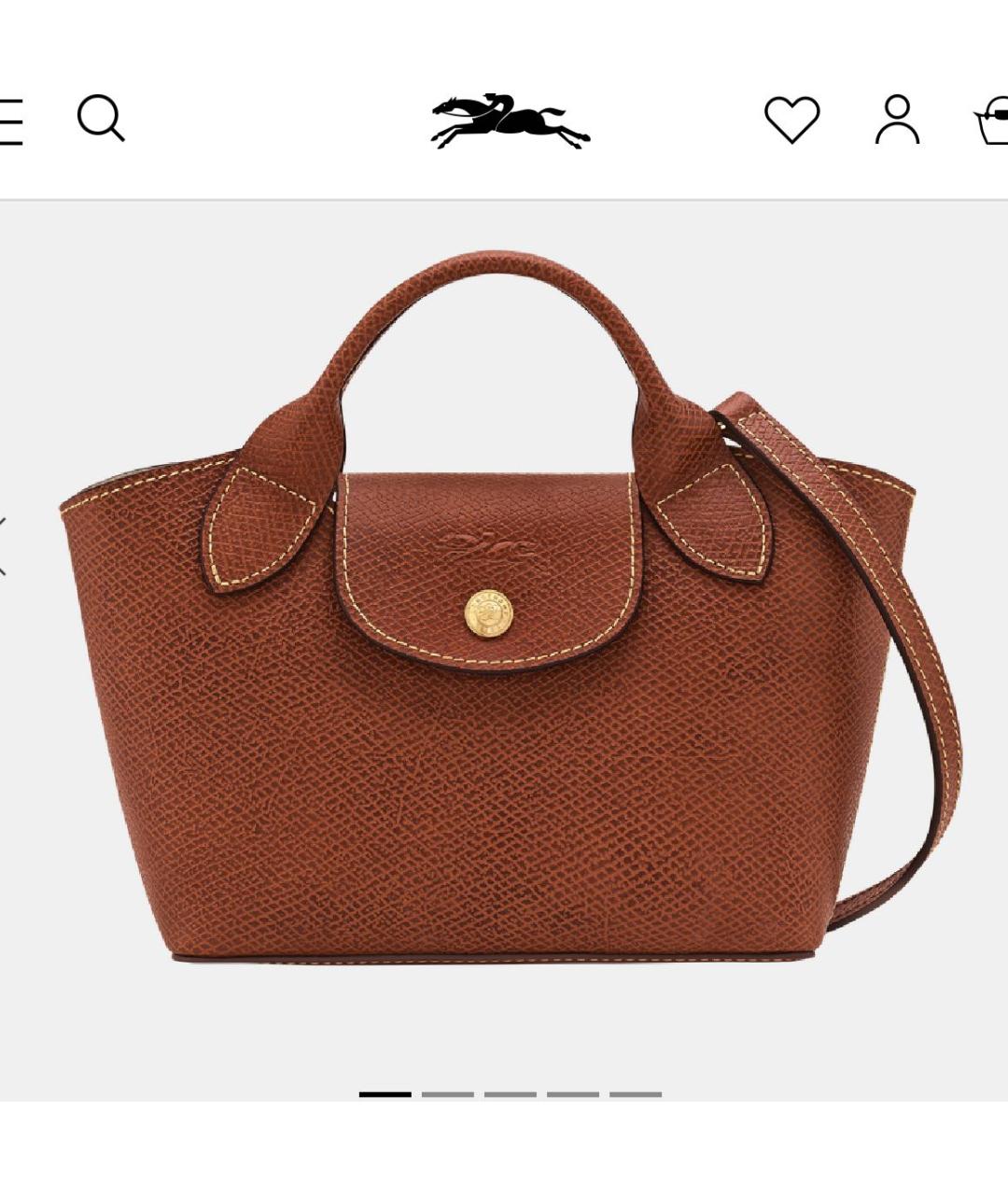 LONGCHAMP Кожаная сумка тоут, фото 2