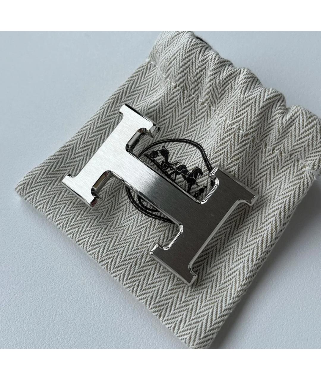 HERMES Коричневый кожаный ремень, фото 7