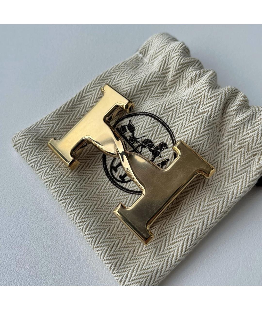 HERMES Коричневый кожаный ремень, фото 6