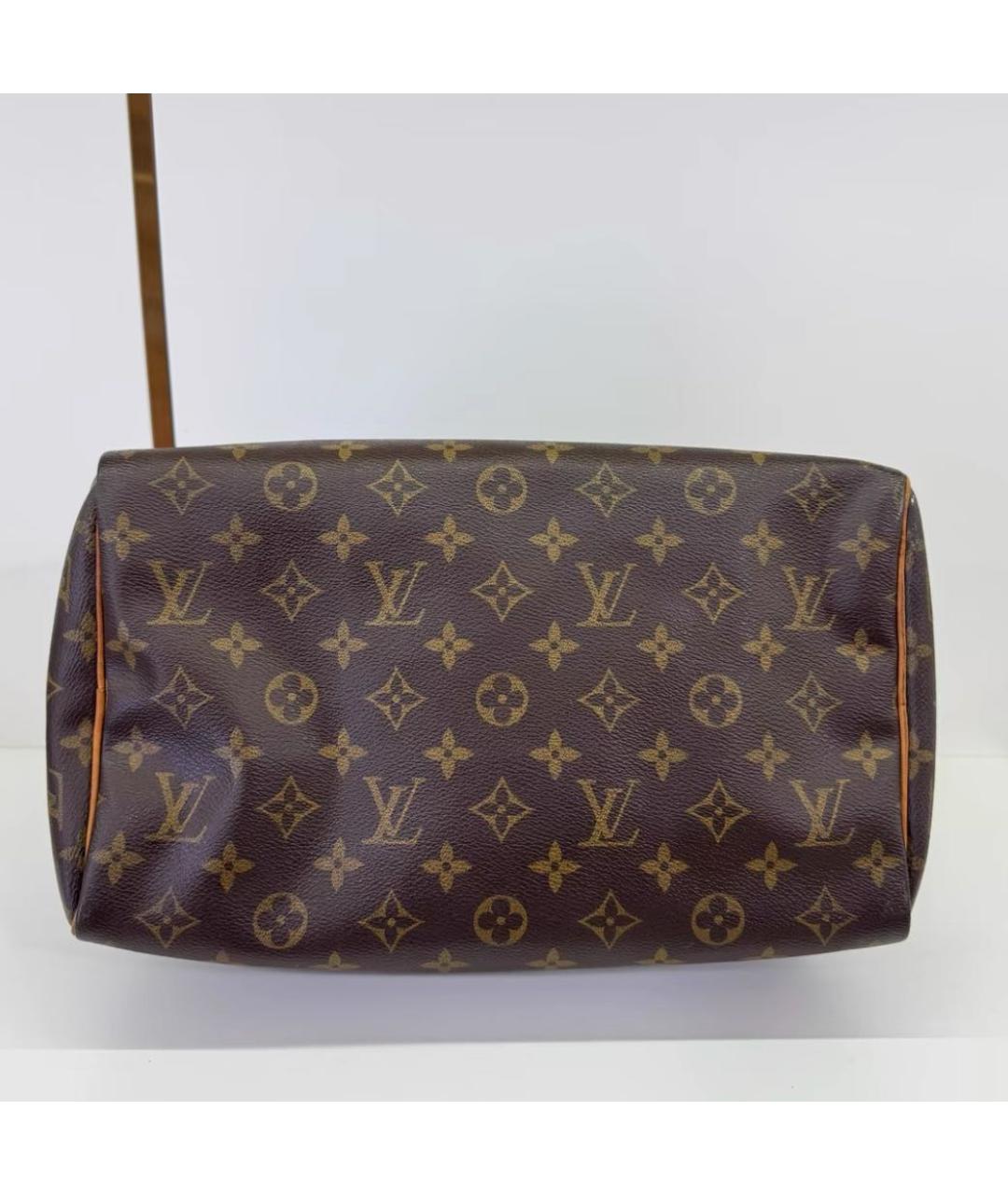 LOUIS VUITTON Коричневая сумка с короткими ручками, фото 3