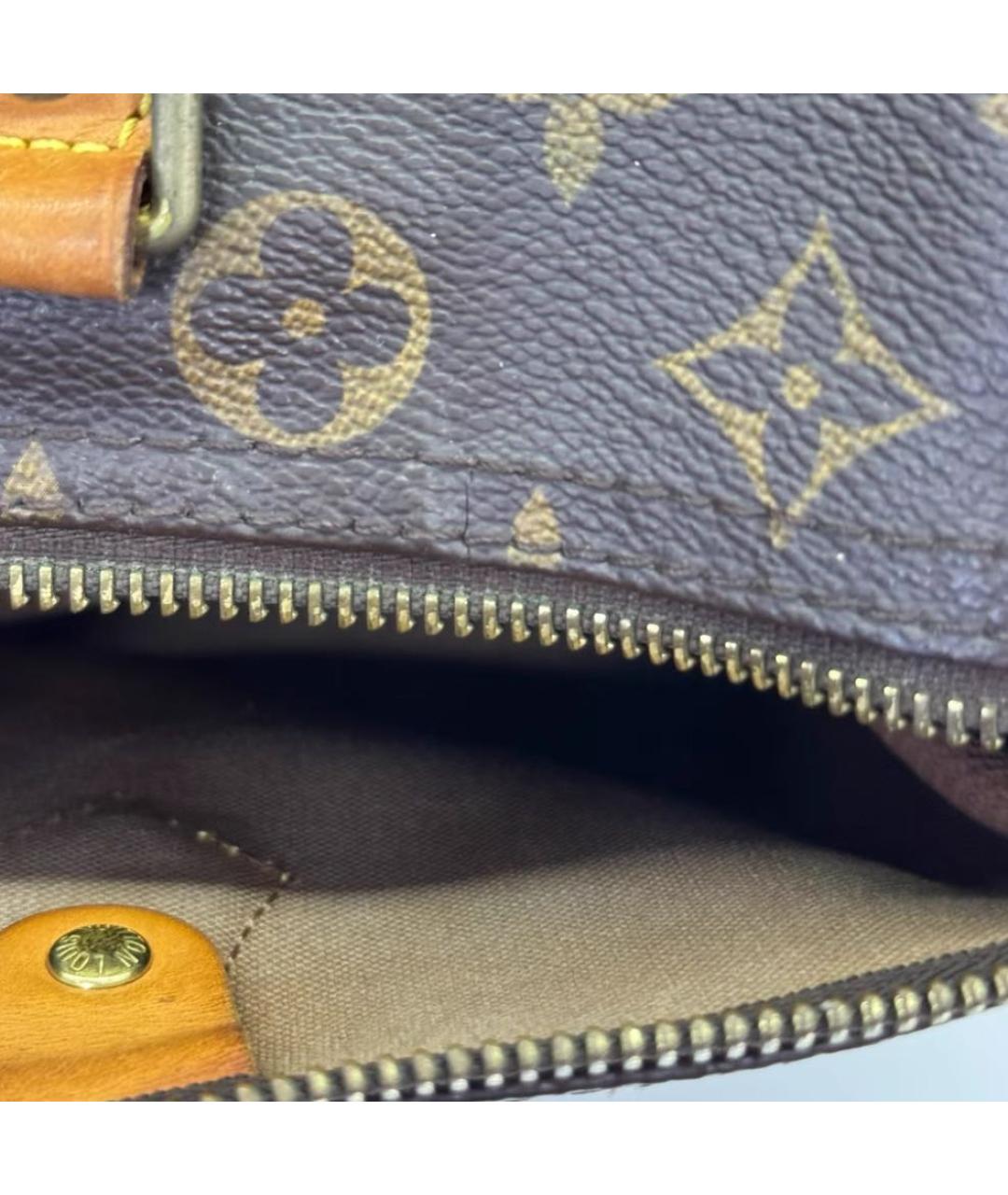 LOUIS VUITTON Коричневая сумка с короткими ручками, фото 4