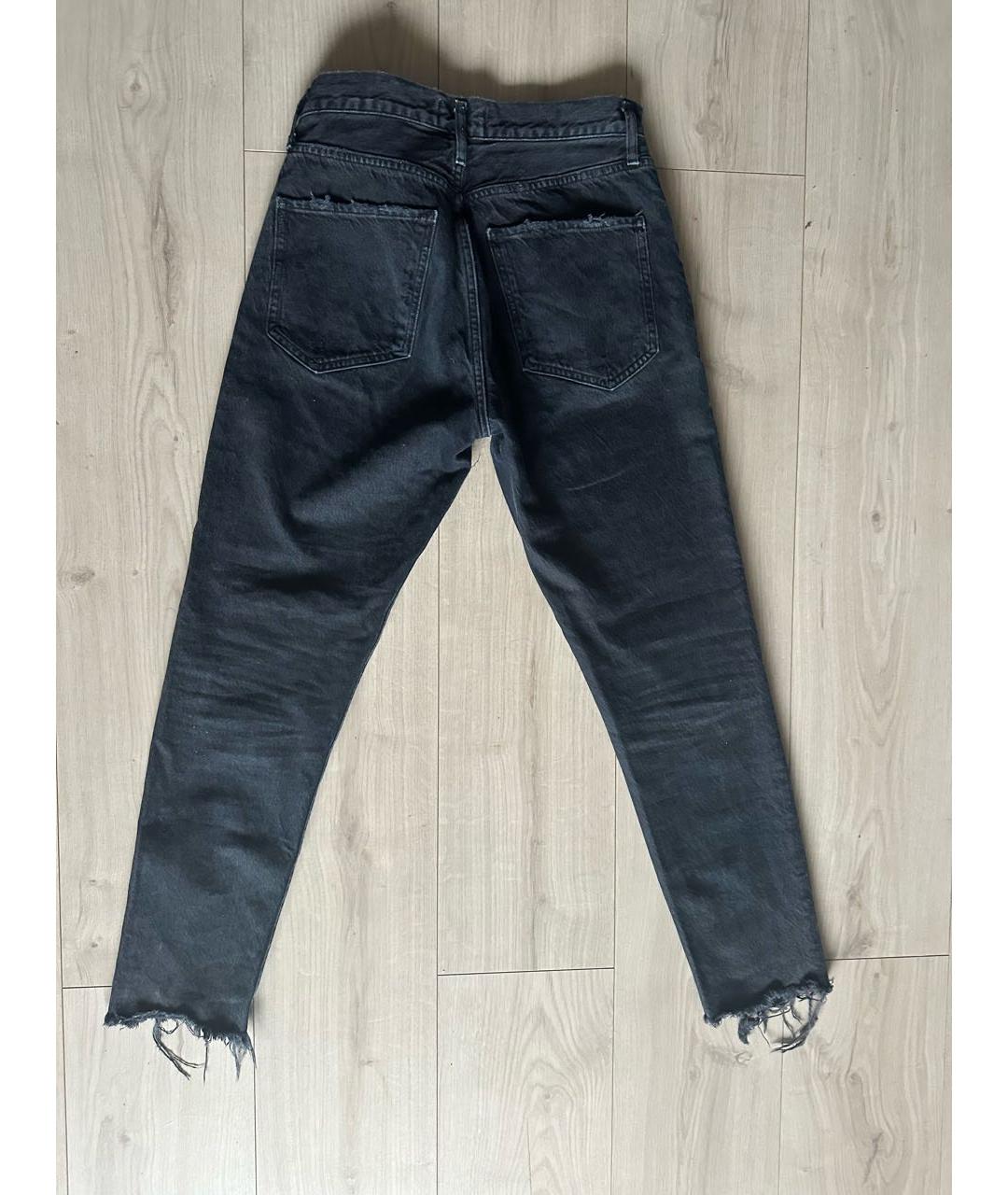 AGOLDE Темно-синие хлопковые джинсы слим, фото 5