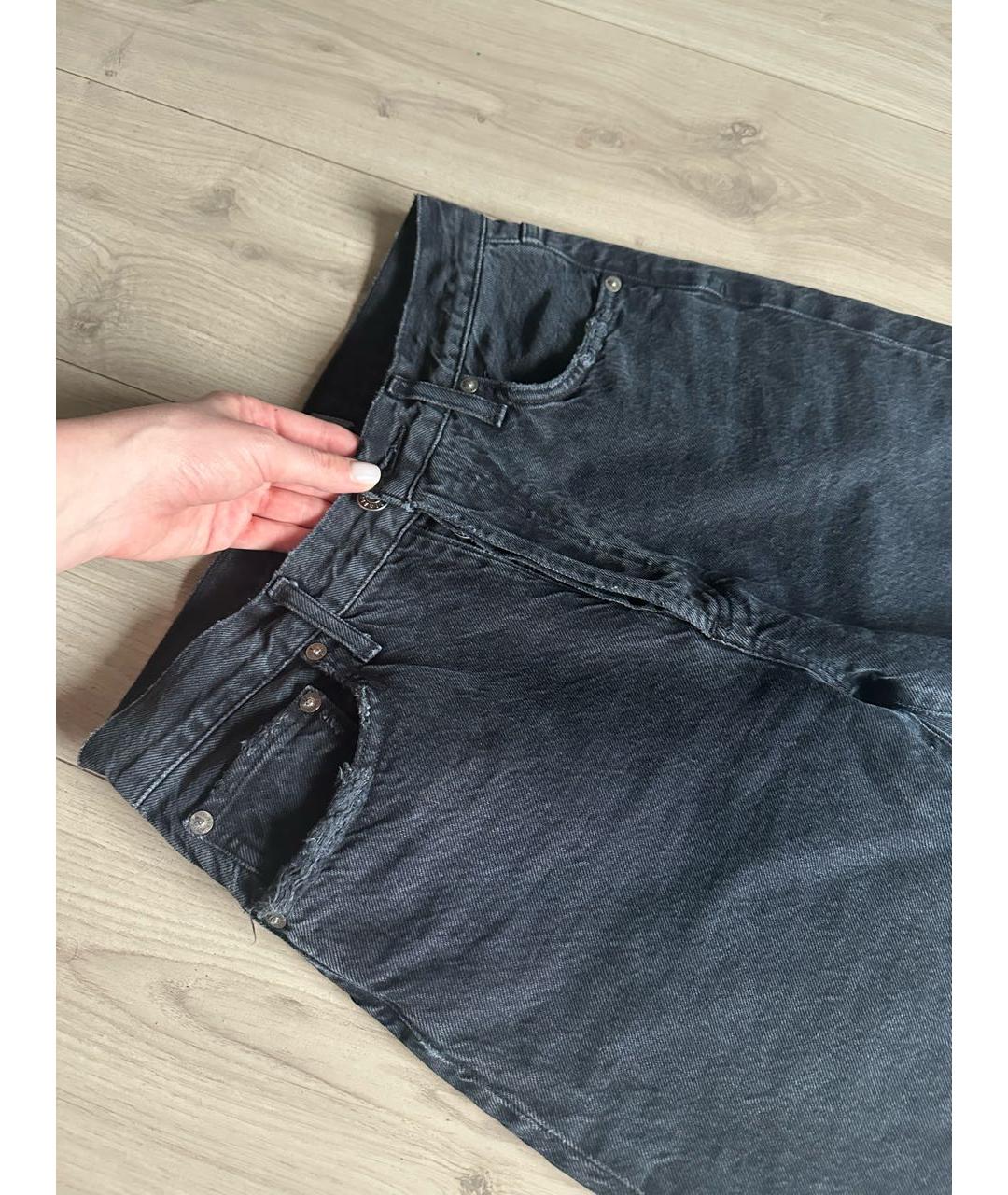 AGOLDE Темно-синие хлопковые джинсы слим, фото 2