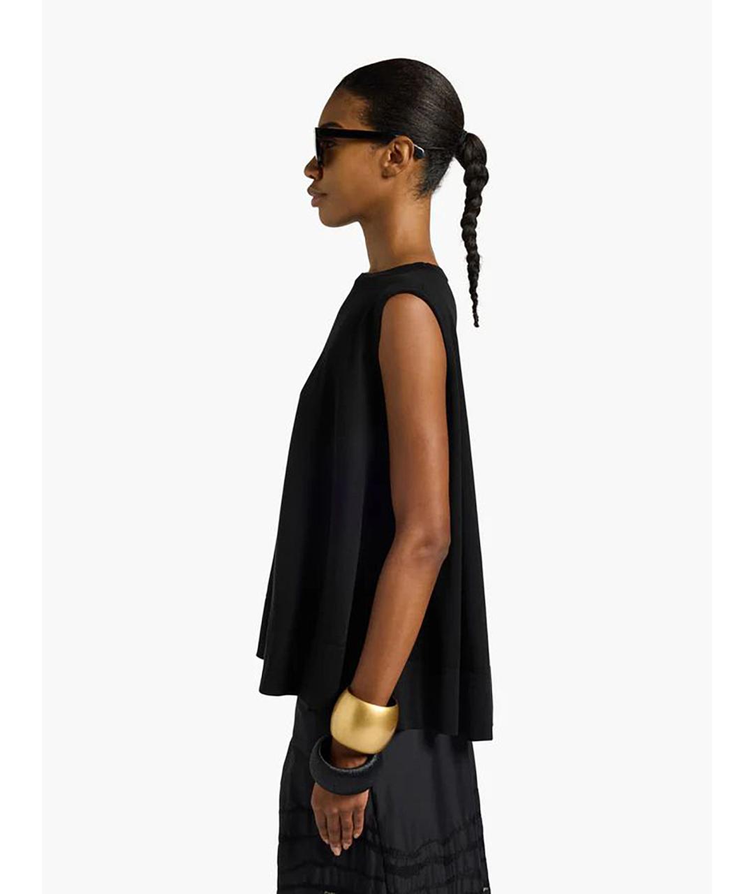 LIVIANA CONTI Черная хлопковая блузы, фото 4