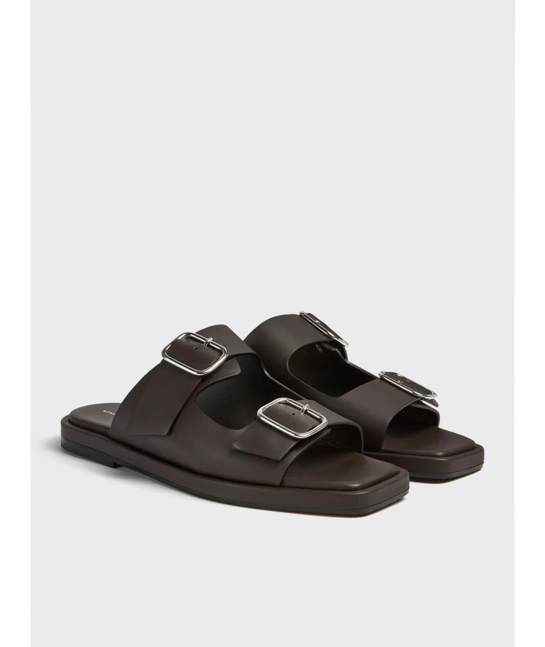 LIVIANA CONTI Коричневые кожаные сандалии, фото 2