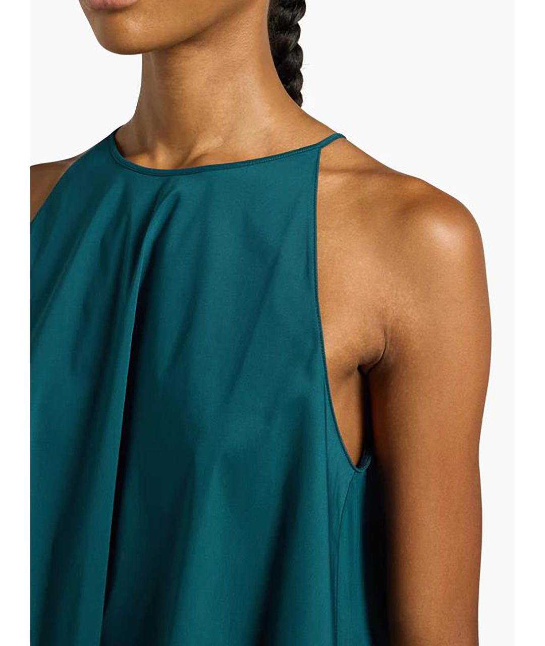 LIVIANA CONTI Зеленая хлопковая блузы, фото 4