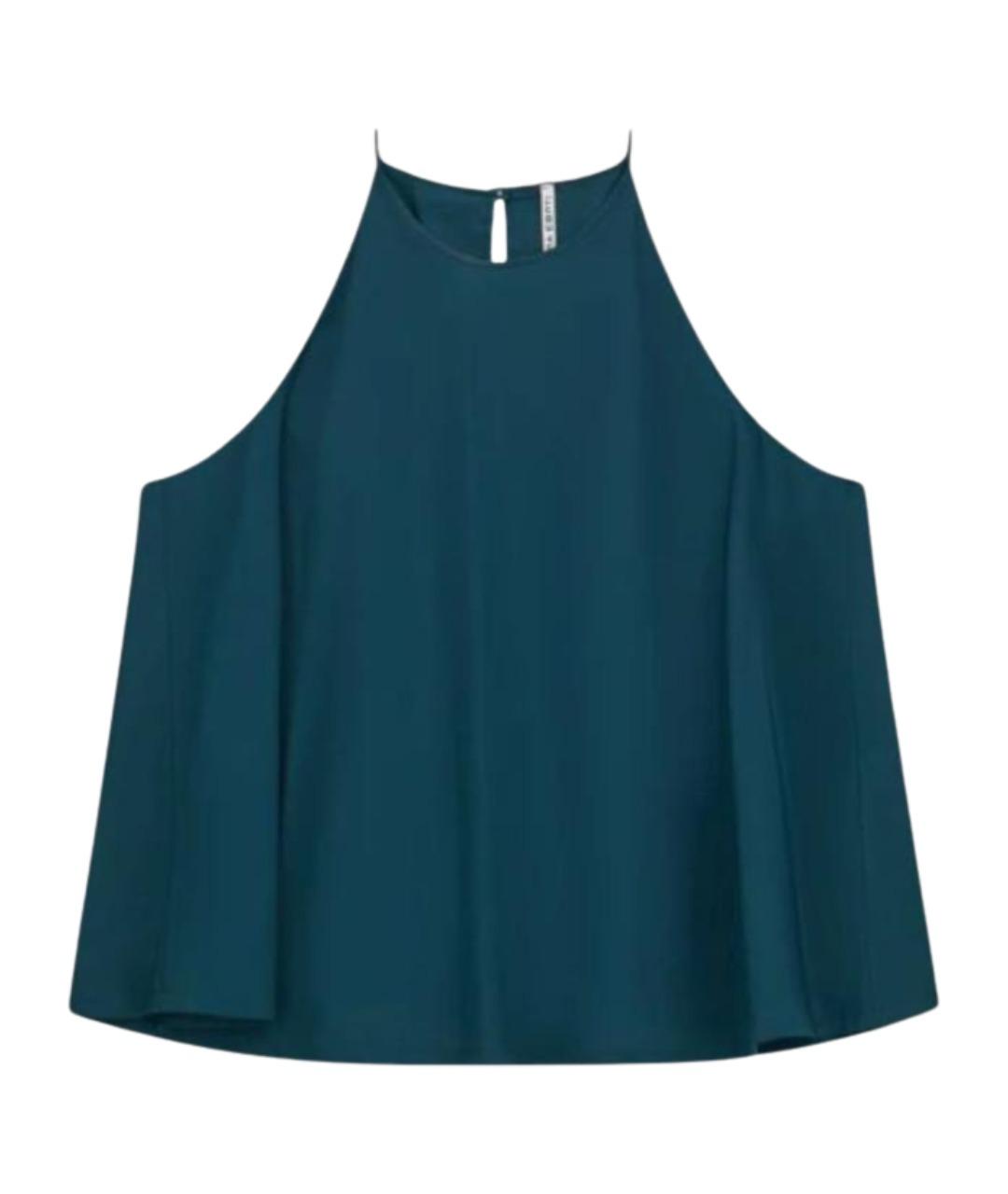 LIVIANA CONTI Зеленая хлопковая блузы, фото 1