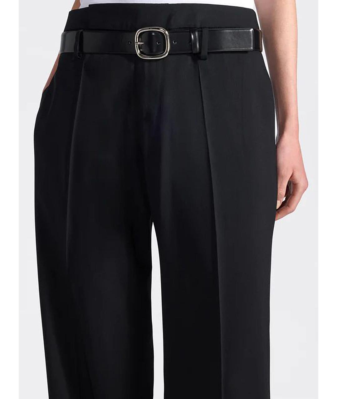 LIVIANA CONTI Черные вискозные прямые брюки, фото 5