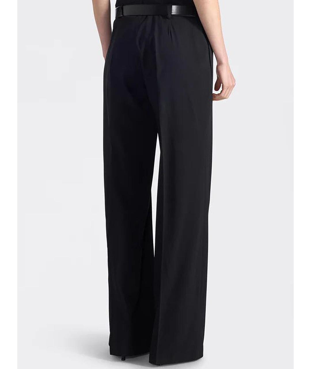 LIVIANA CONTI Черные вискозные прямые брюки, фото 4