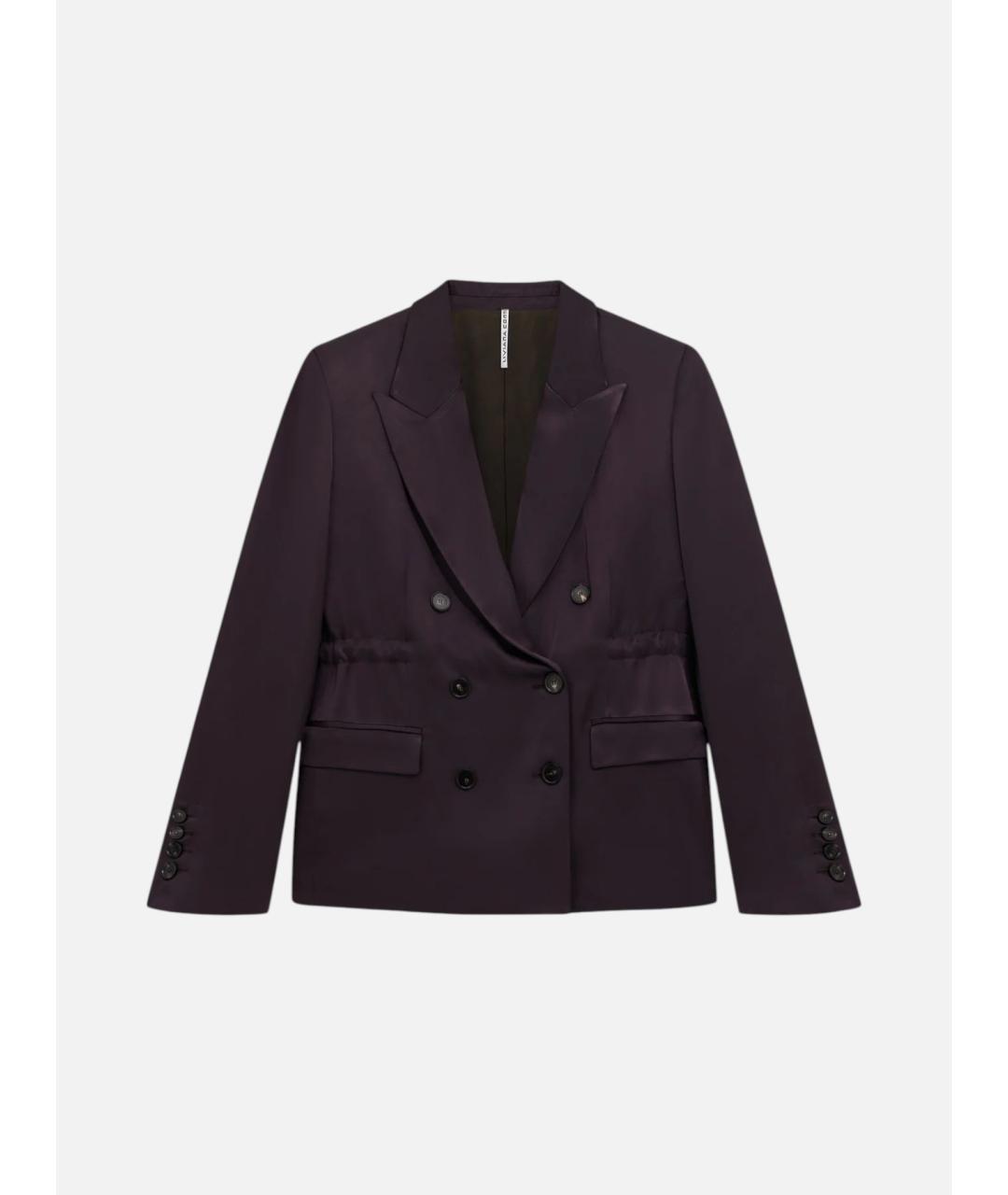 LIVIANA CONTI Коричневый ацетатный жакет/пиджак, фото 6