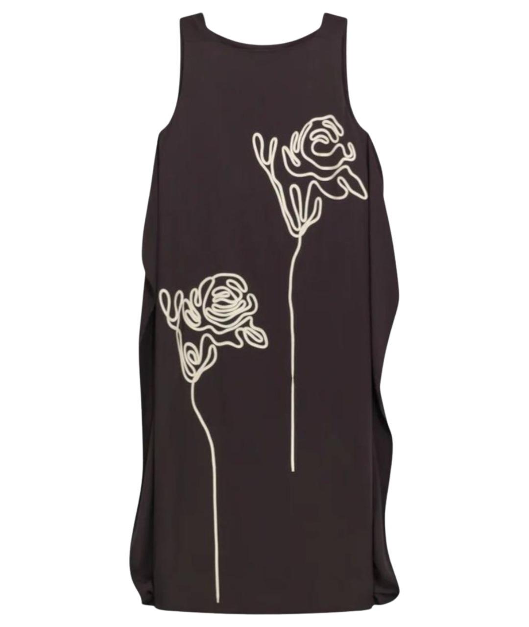 LIVIANA CONTI Коричневое вискозное повседневное платье, фото 1