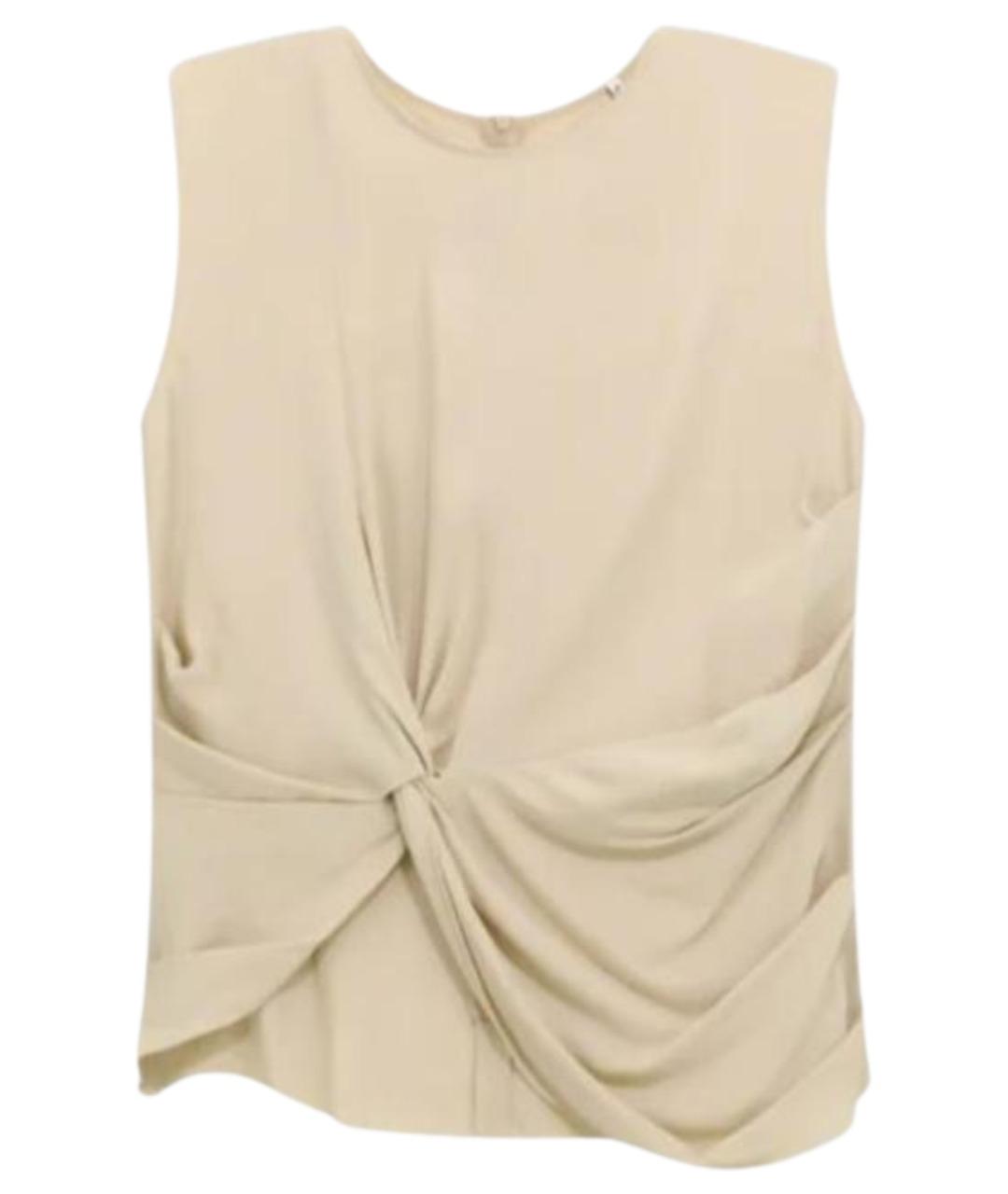 LIVIANA CONTI Бежевая вискозная блузы, фото 1