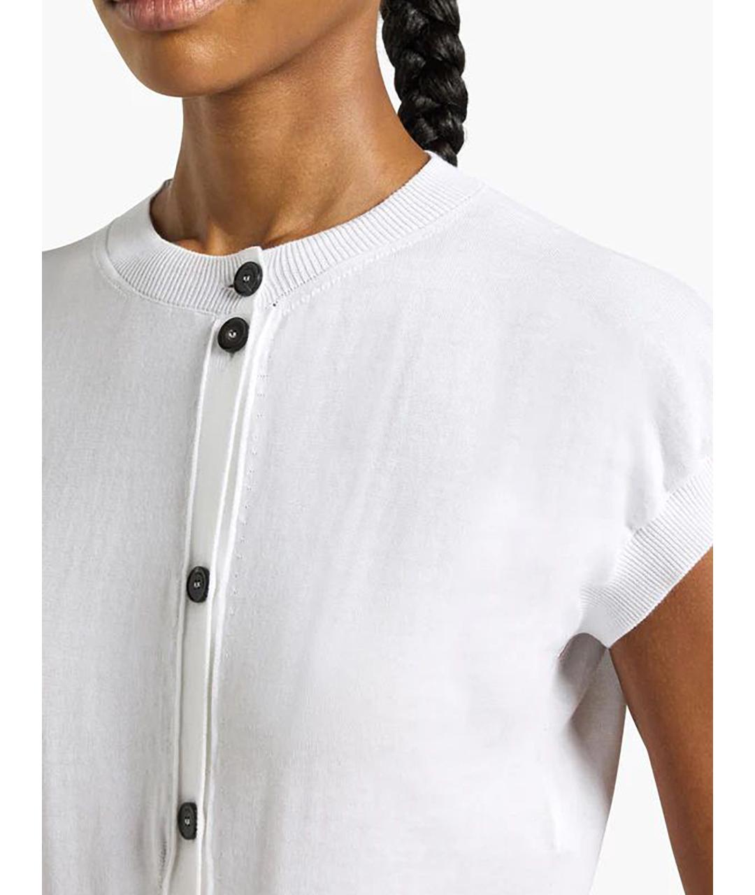 LIVIANA CONTI Белый хлопковый кардиган, фото 4