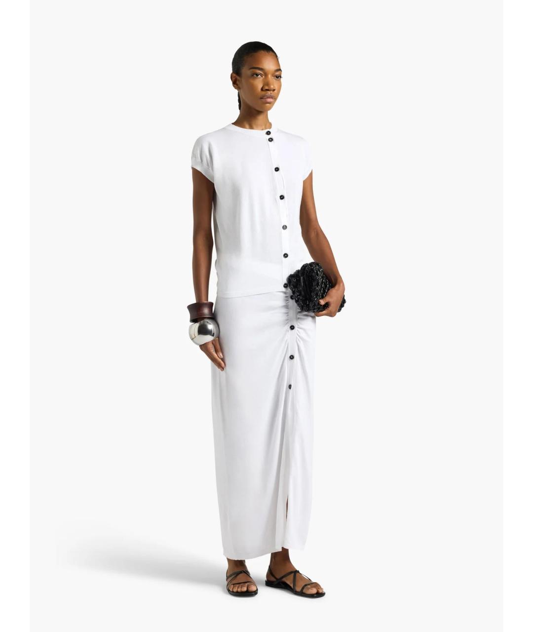 LIVIANA CONTI Белый хлопковый кардиган, фото 2