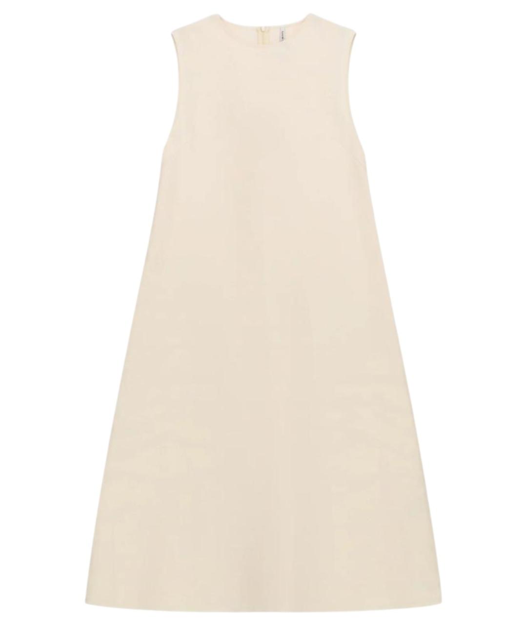 LIVIANA CONTI Бежевое хлопковое повседневное платье, фото 1