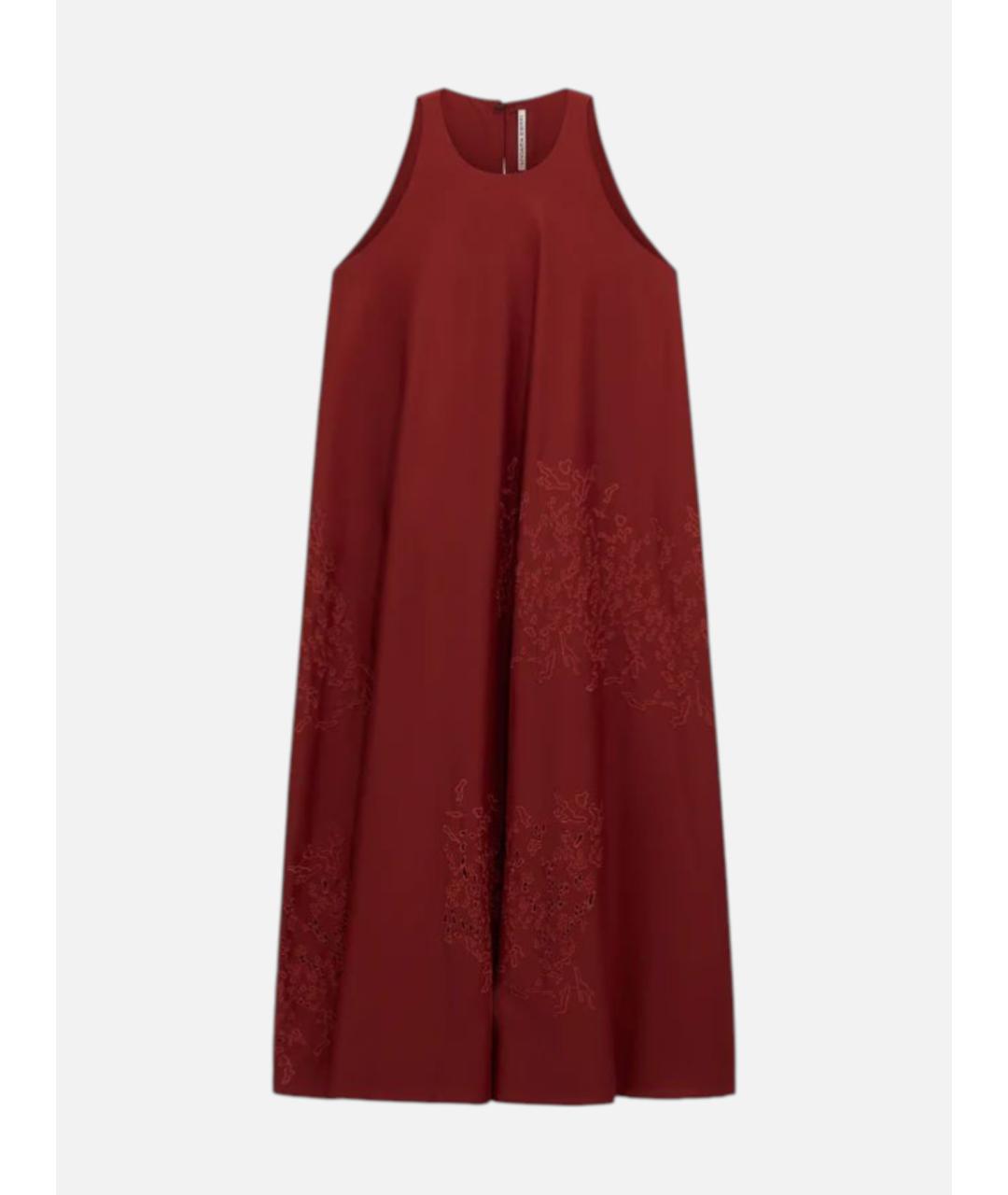 LIVIANA CONTI Красное хлопковое повседневное платье, фото 5