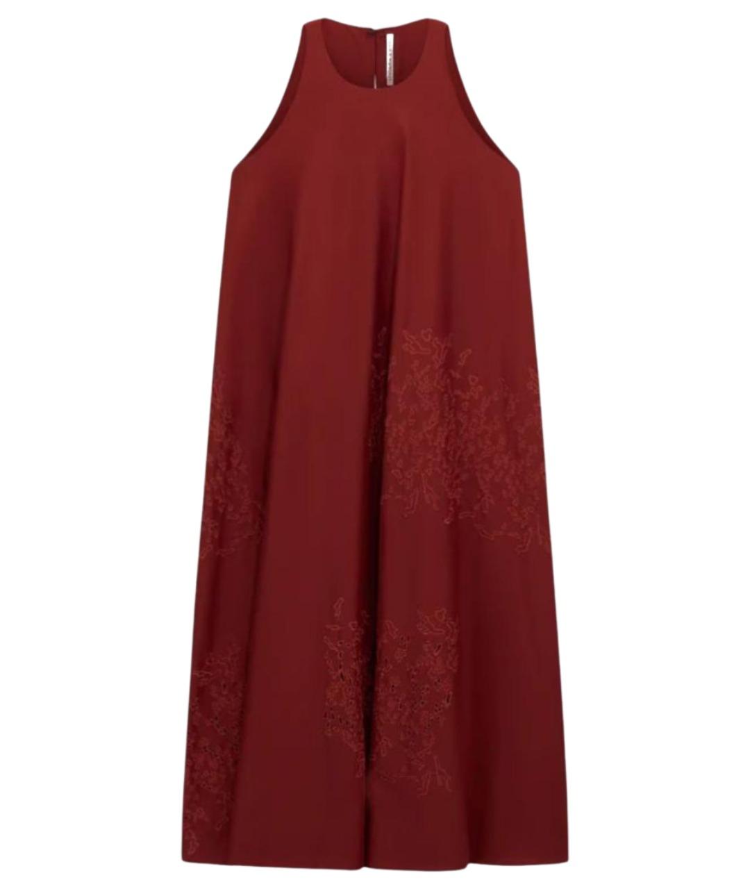 LIVIANA CONTI Красное хлопковое повседневное платье, фото 1