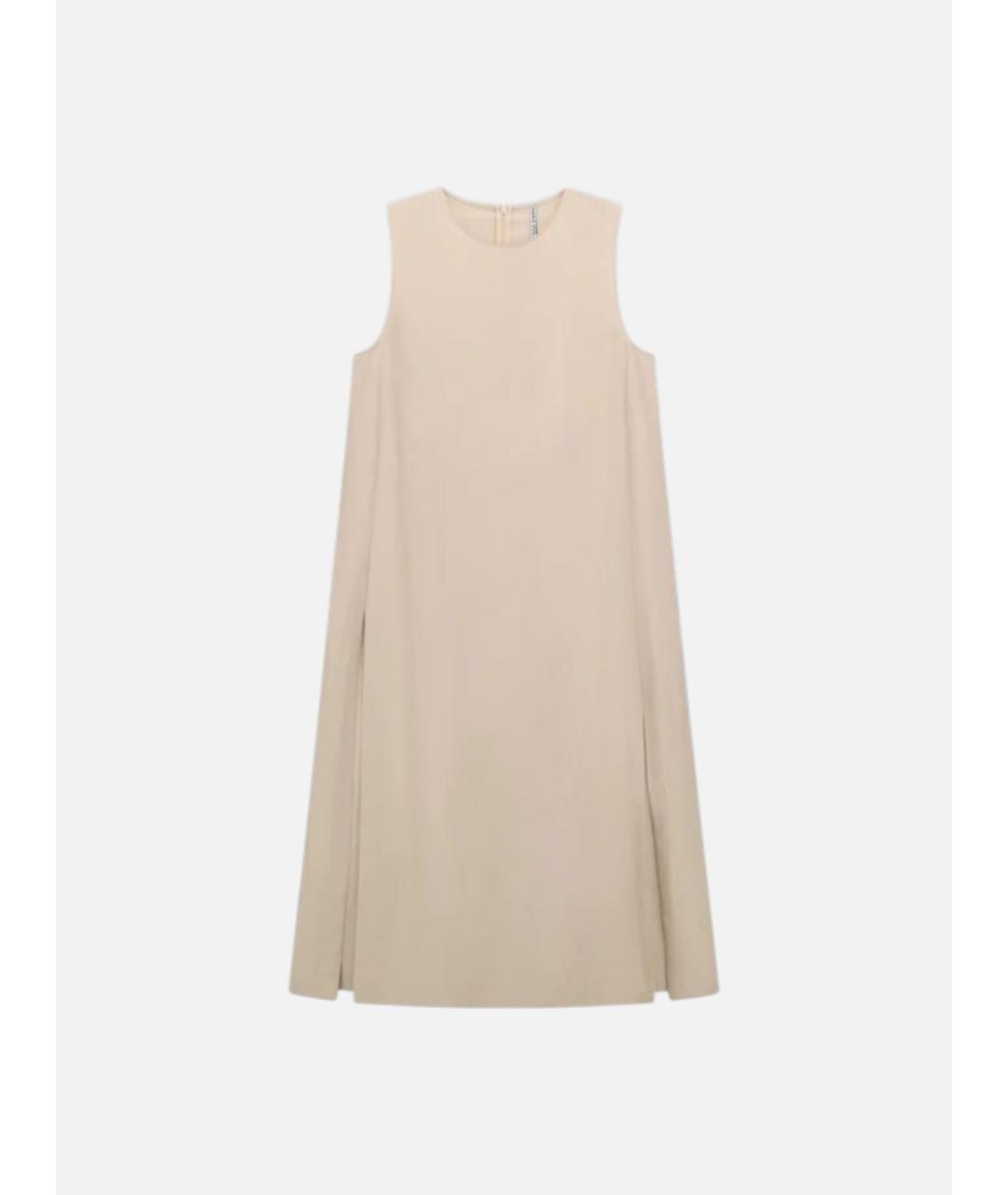 LIVIANA CONTI Бежевый вискозный жилет, фото 6