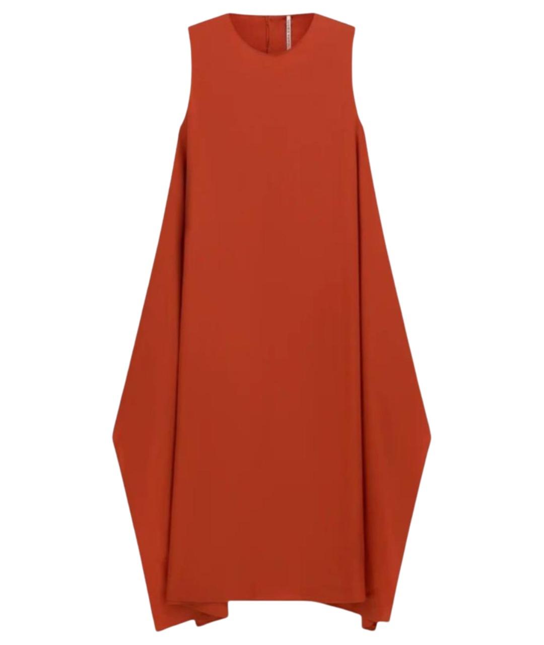 LIVIANA CONTI Оранжевое хлопковое повседневное платье, фото 1