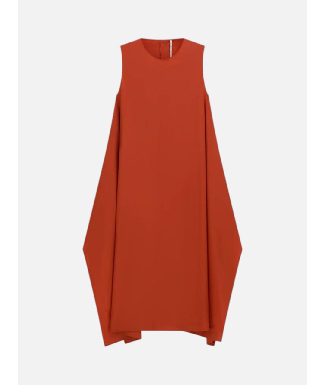 LIVIANA CONTI Оранжевое хлопковое повседневное платье, фото 5