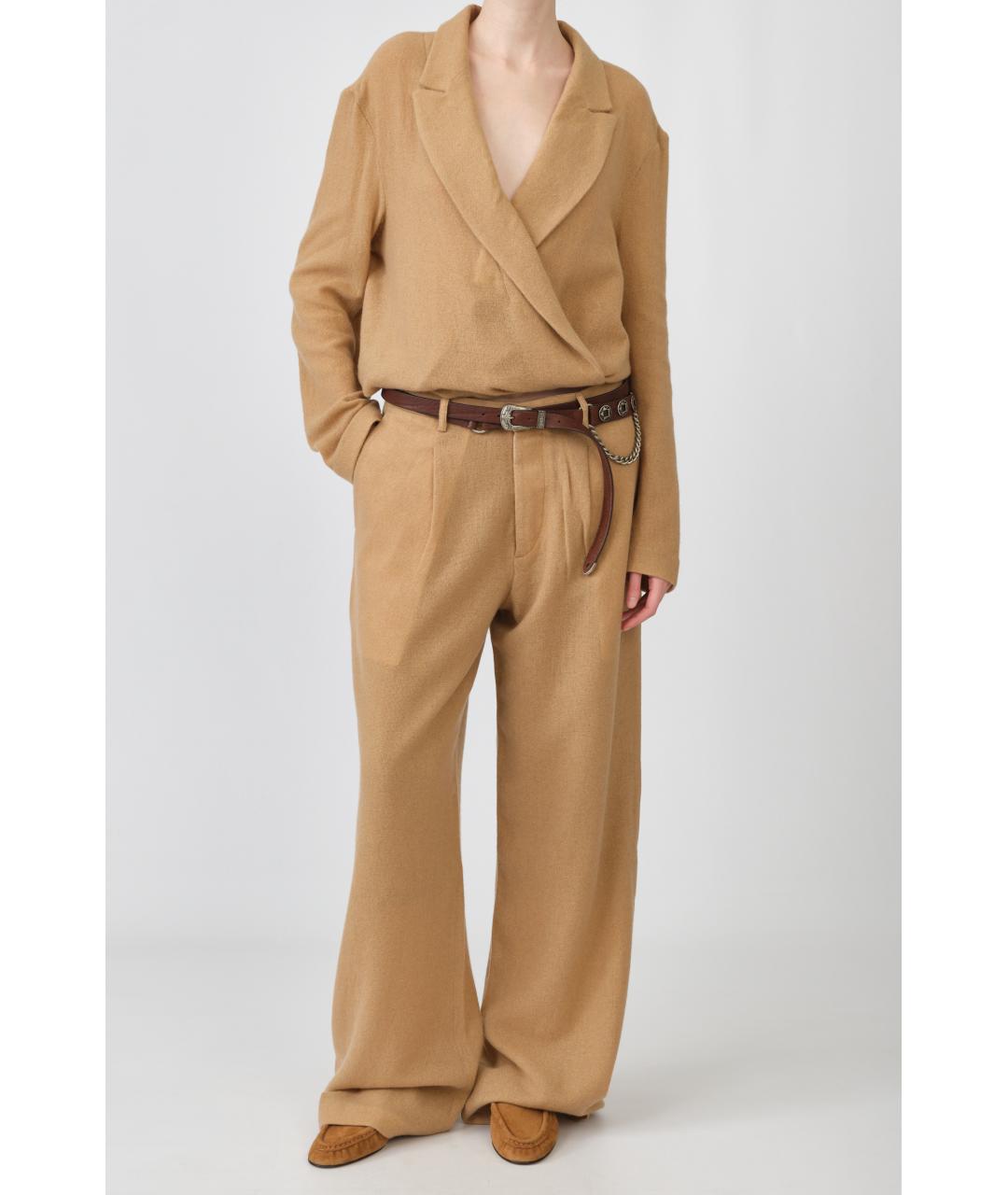 R13 Коричневая кашемировая блузы, фото 4