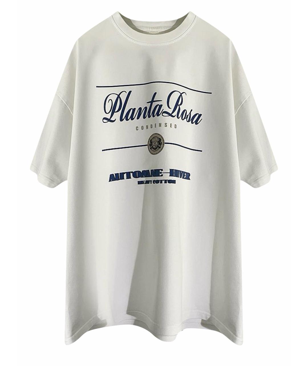 PLANTA ROSA Белая хлопковая футболка, фото 1