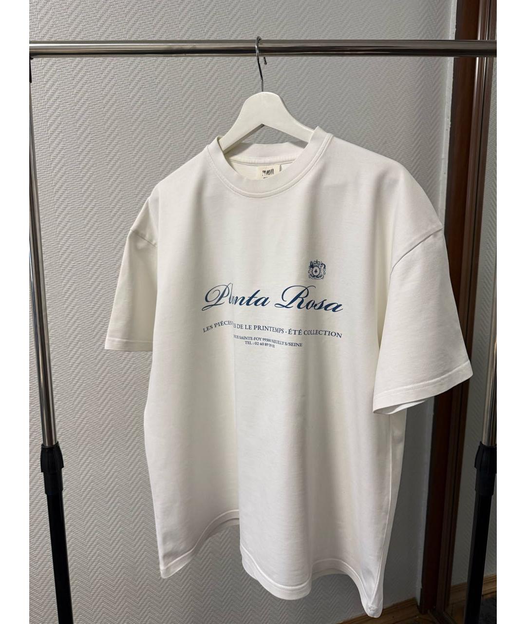 PLANTA ROSA Белая хлопковая футболка, фото 3