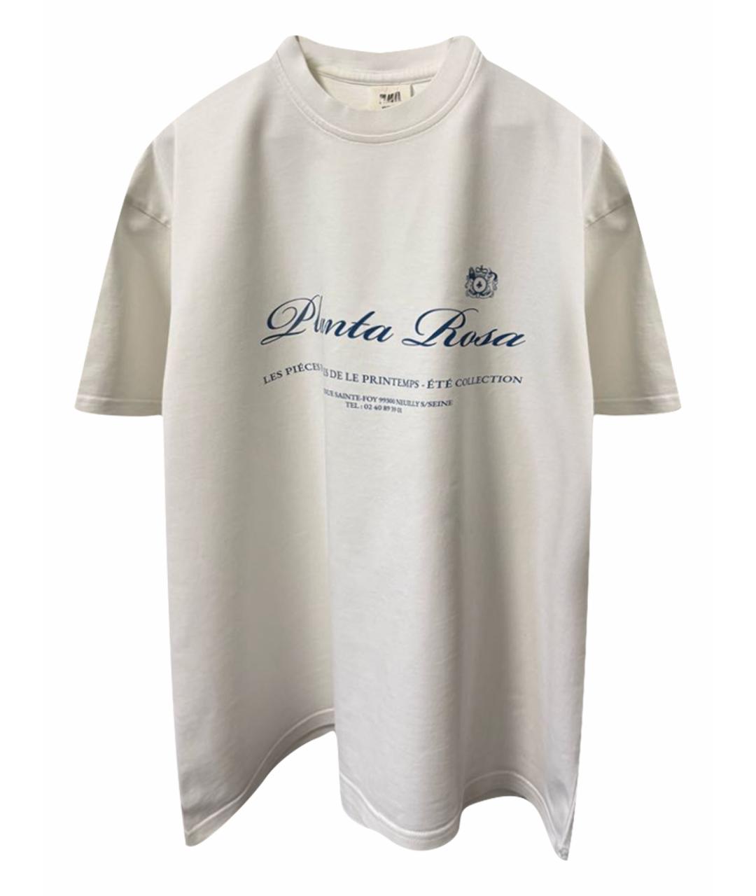 PLANTA ROSA Белая хлопковая футболка, фото 1