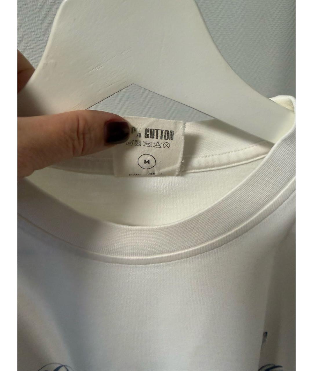 PLANTA ROSA Белая хлопковая футболка, фото 5