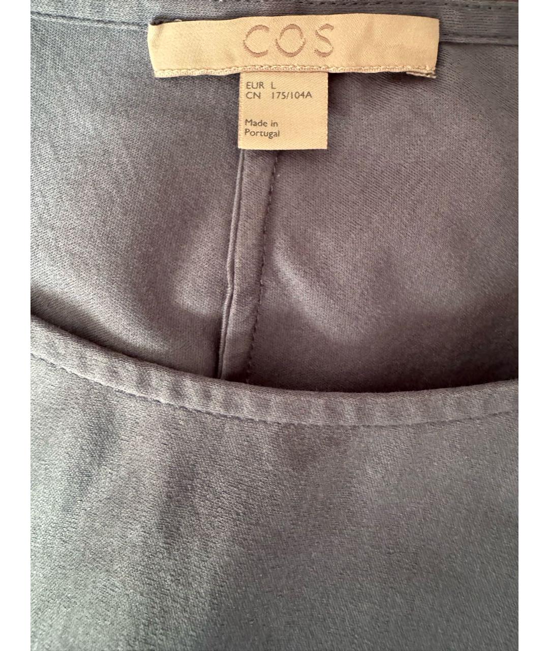 COS Голубая хлопковая блузы, фото 3