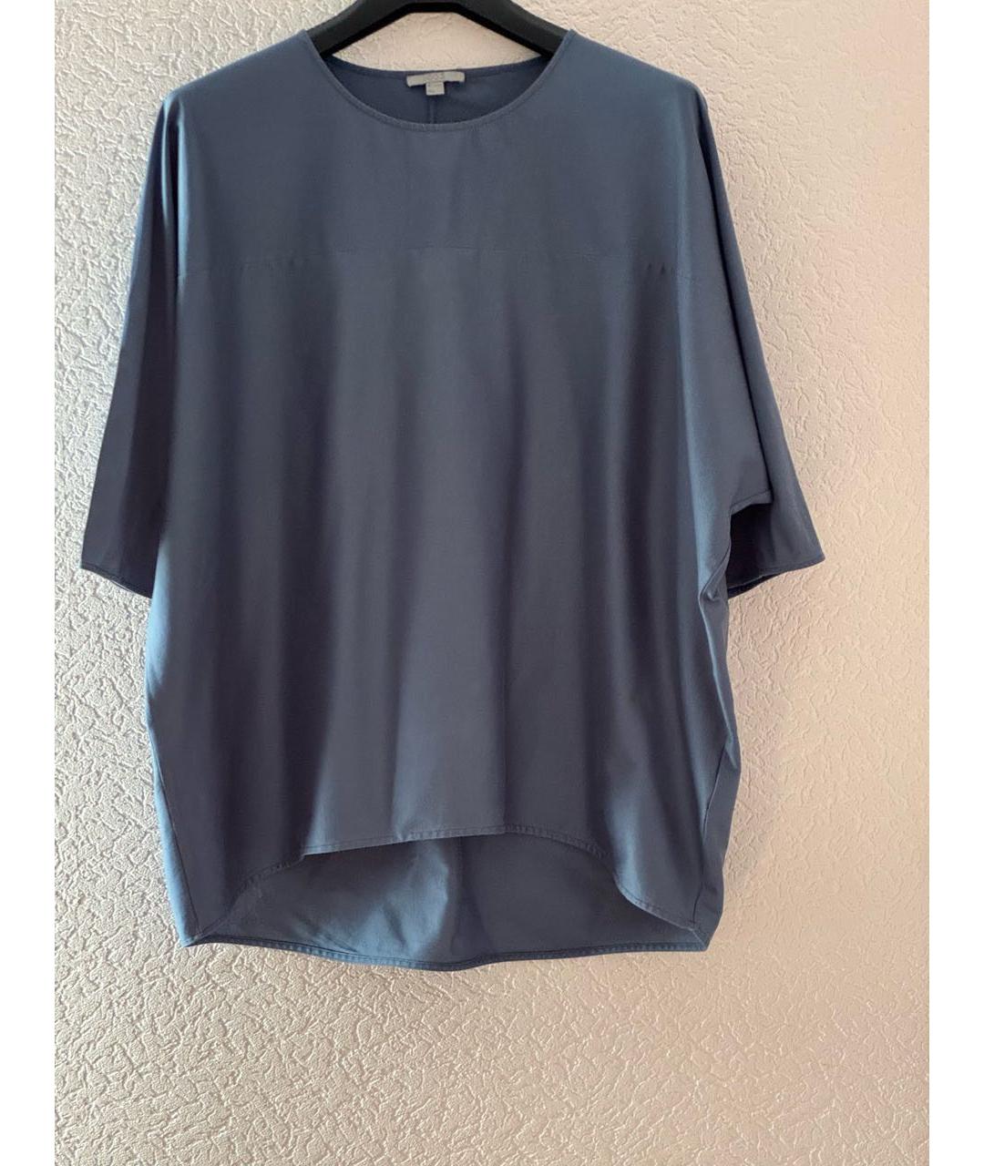 COS Голубая хлопковая блузы, фото 5