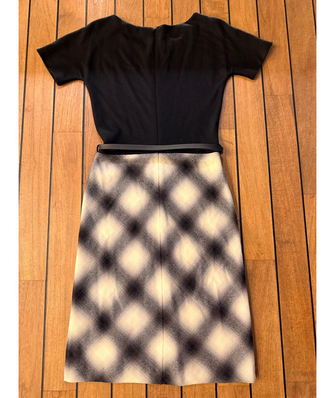 GUCCI Черное шерстяное повседневное платье, фото 2