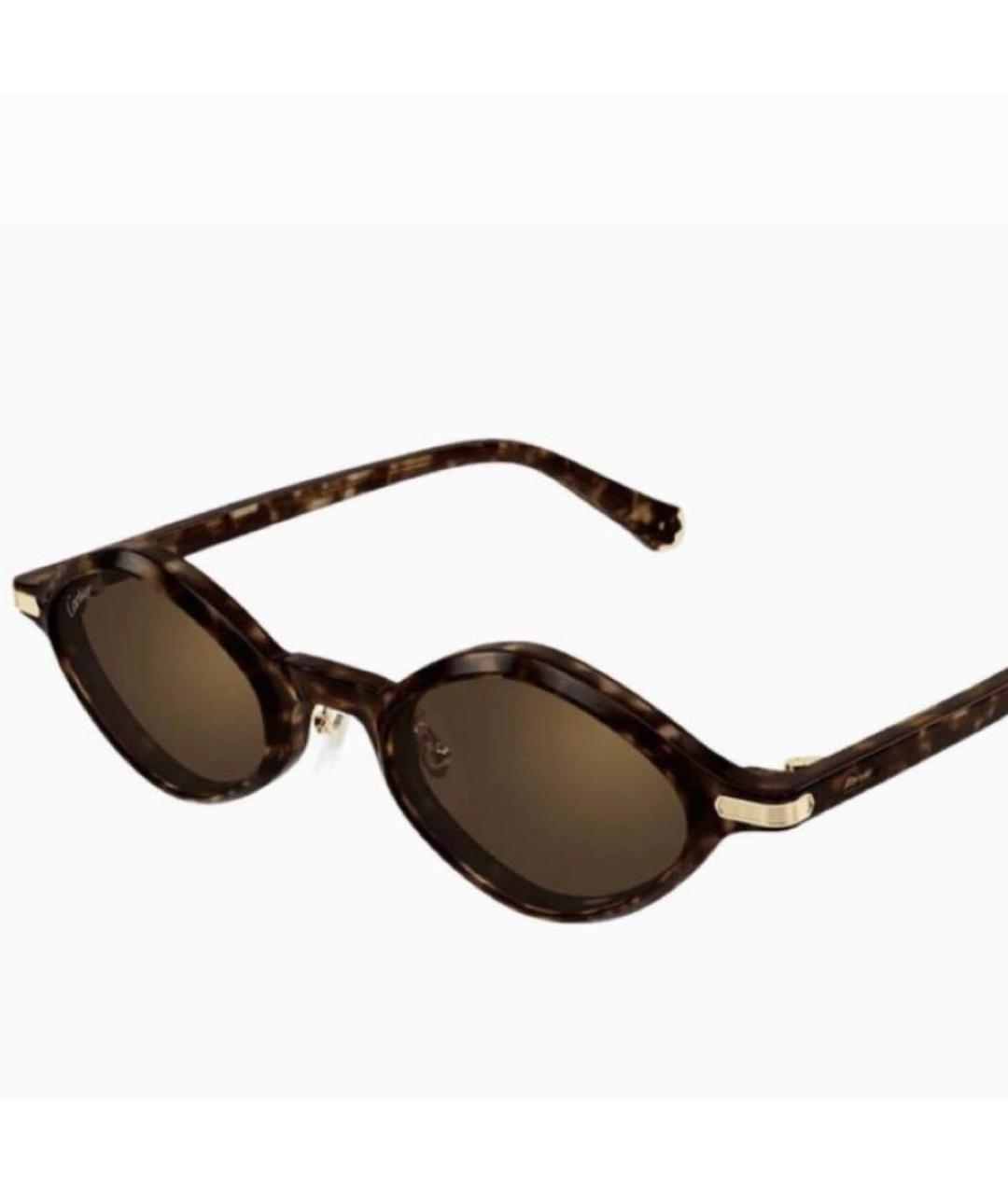CARTIER Коричневые солнцезащитные очки, фото 2
