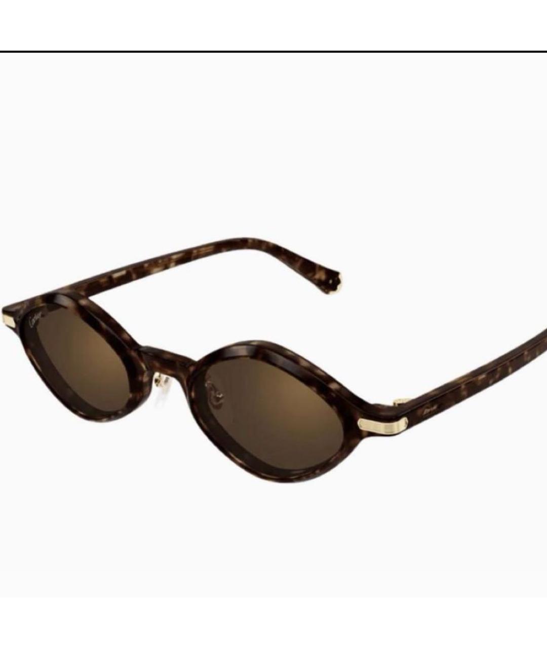CARTIER Коричневые солнцезащитные очки, фото 1