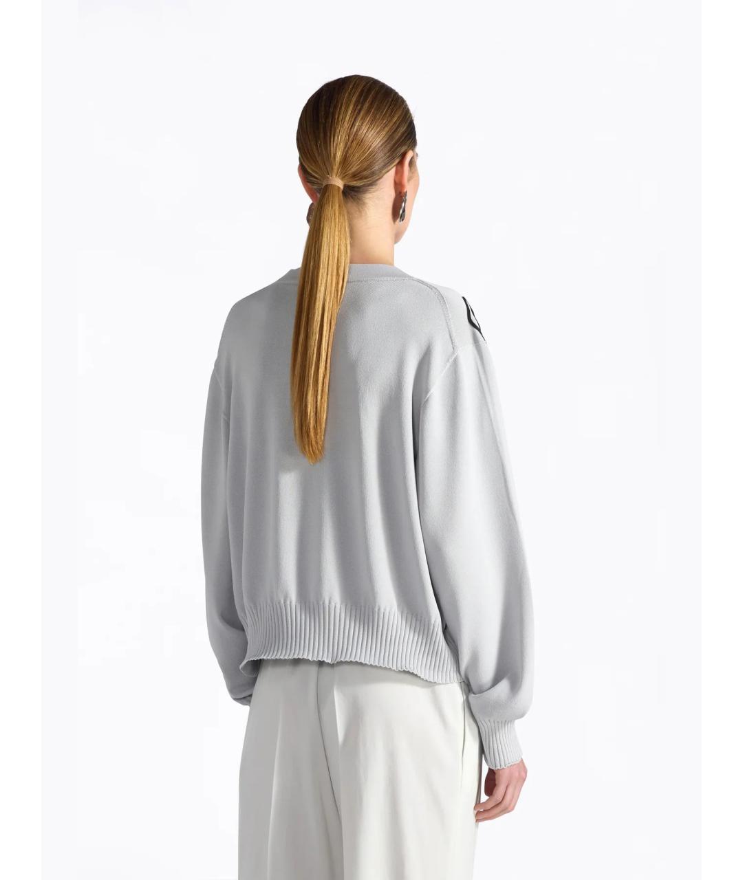 LIVIANA CONTI Серый вискозный кардиган, фото 3