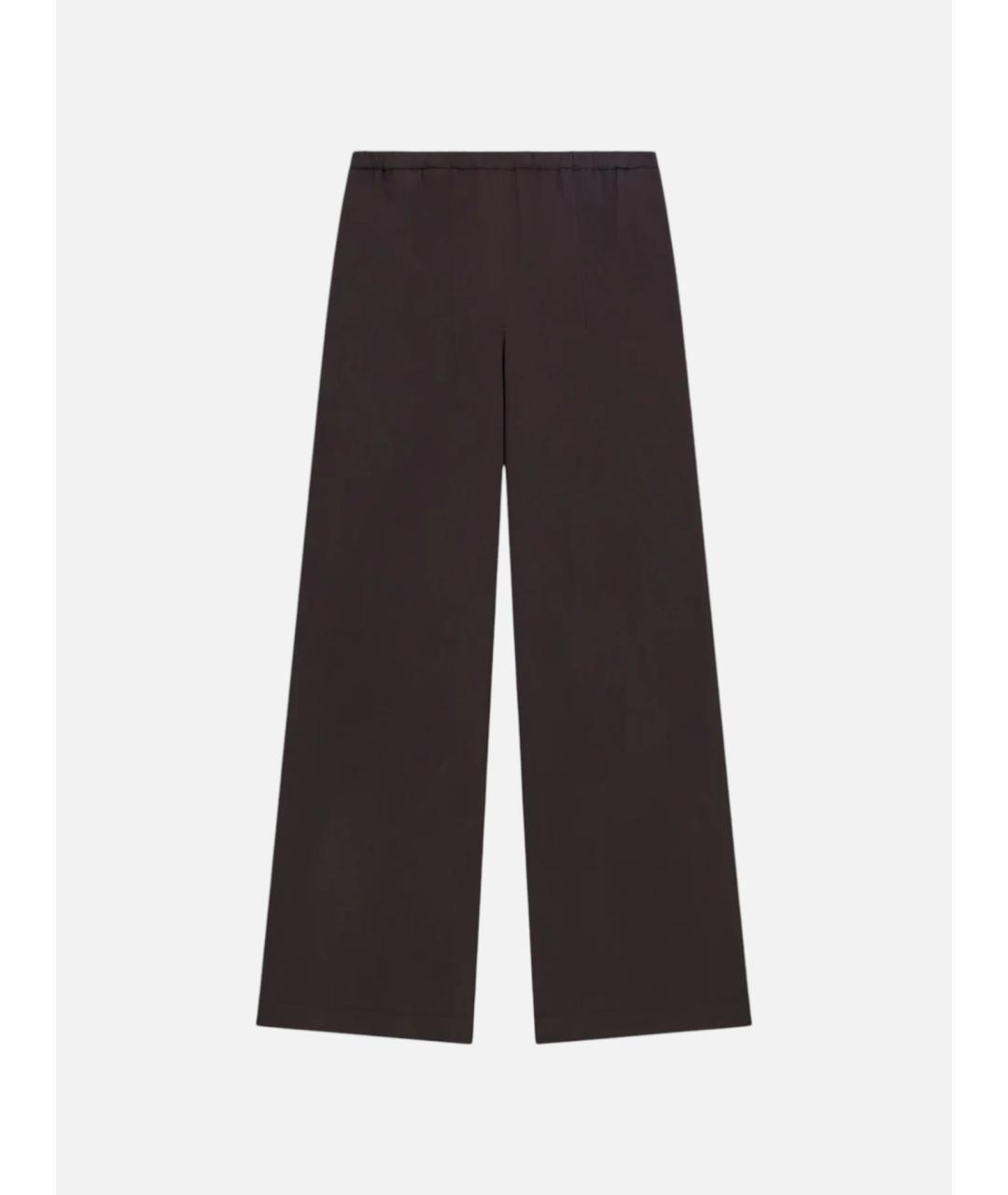 LIVIANA CONTI Коричневые вискозные брюки широкие, фото 3