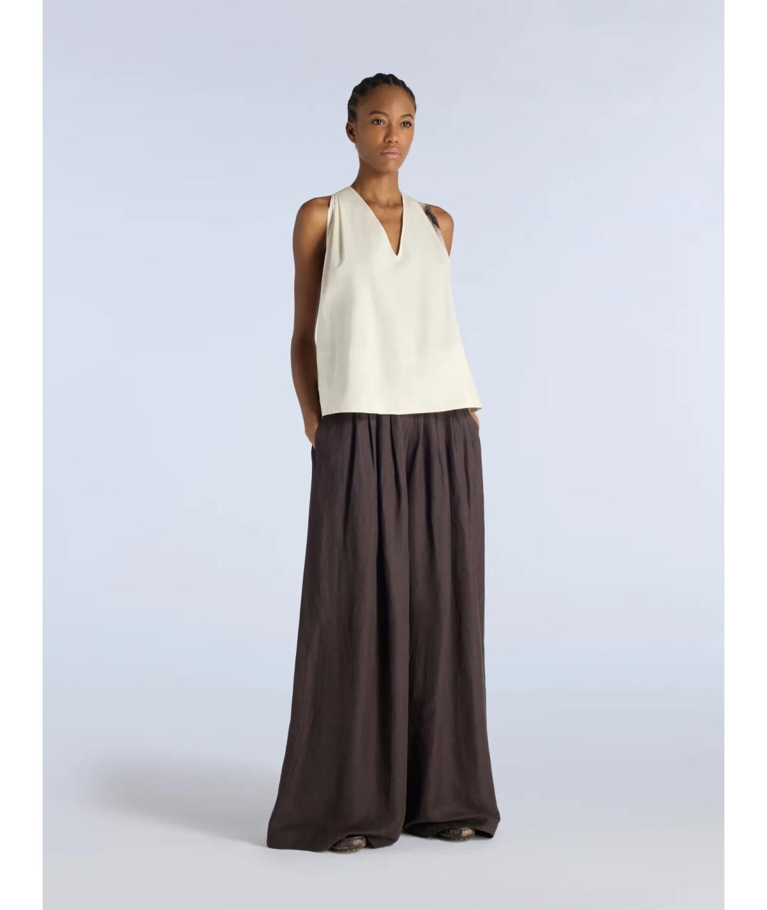 LIVIANA CONTI Бежевая хлопковая блузы, фото 2