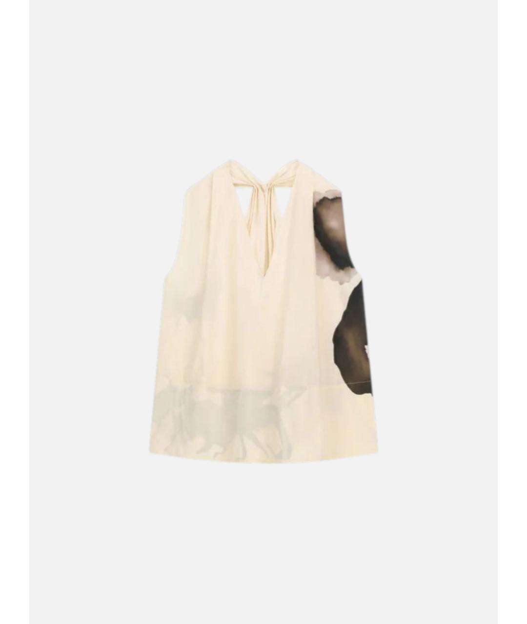 LIVIANA CONTI Бежевая хлопковая блузы, фото 8